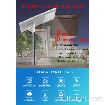 luz de rua LED solar durável com economia de energia à prova d &#39;água